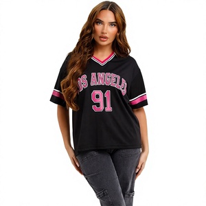 Factory Direct Men's Football Jersey Oversized Vintage Sportswear Breathable Mesh <b>T</b> <b>Shirt</b> Custom Branding Bulk Orders - Product Image 1