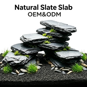 Dalles de roche irrégulières multi-tailles pour aquariums, décoration d'aquascaping pour terrariums, paysages miniatures - Product Image 1