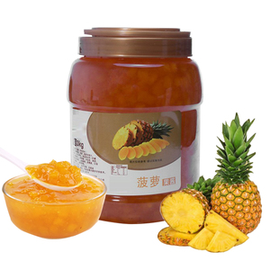 Granulés de confiture d'ananas et de pamplemousse pour garniture de pain, thé au lait Boba, smoothies - Emballage en vrac OEM/ODM - Product Image 6