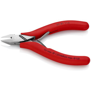 KNIPEX 77 41 115 Cortador diagonal para electrónica con junta pasante y revestimiento de plástico antideslizante 115 mm - Product Image 2