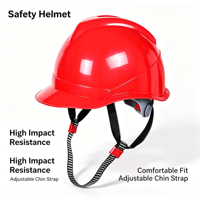 Casque de sécurité ABS de type V, casque de chantier ventilé, protection industrielle de la tête, support de mentonnière, personnalisation Langshuo