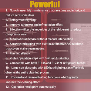 R134A et 1234YF AC Recharge Machine AC Récupération et Recharge Machine Launch Value 500 Plus - Product Image 4