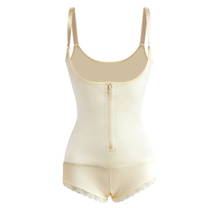 Underbust Shaper <strong>Slimming</strong> <strong>Bodysuit</strong> for Women Plus Size S-3XL Tummy Control Underwear Open Crotch Design Zipper Closure - Product Image 4