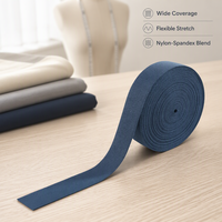 Bande élastique en nylon et spandex de 3,5 cm, design personnalisé, pour ceintures de mode, douceur supérieure, écologique, fabriquée en Europe
