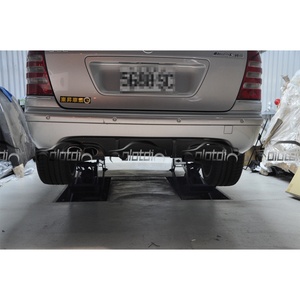 Carbon Rear Diffuser Bumper Lip Fin Spoiler Wing <b>Splitters</b> for Mercedes Benz C Class W203 AMG 2001-2007 - Product Image 3