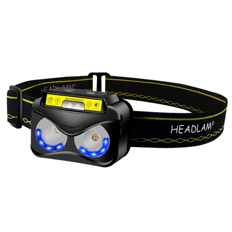 Новые продукты 2020, уникальная многофункциональная Сенсорная лампа XPG COB, головная лампа, белый и желтый свет, налобный фонарь, фонарик