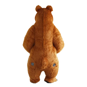 कवक inflatable furry pluser भूरे भालू की शुभंकर पोशाक के लिए टिकाऊ लुभावनी आरामदायक - Product Image 4