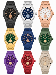 High-end designer watch octagonal bezel sports watch, OEM logo, fashionable lanyard colorful <b>wristwatch</b>, suitable for wholesale - Product Image 1