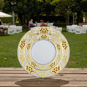 Khách Sạn Sang Trọng Nhà Hàng Nổi Sứ Xương Trung Quốc Handmade Bữa Ăn Tối Món Ăn Tấm Bộ Đồ Ăn - Product Image 1