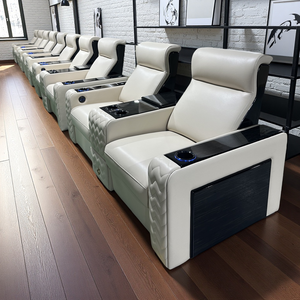 كرسي سينما كهربائي كبير الحجم فاخر ، كرسي مسرح كهربائي من جلد نابا ، أثاث مسرح كهربائي ، وحدة تحكم متوسطة لغرفة المعيشة ، فيلم شهير - Product Image 3