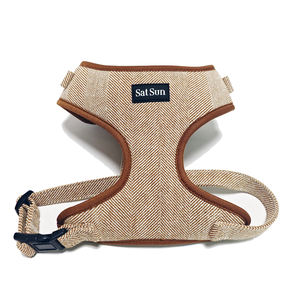 Arnés y correa únicos personalizados Juego de arnés para perros Collar de sarga para perros Correa Conjunto de correas y collares para mascotas - Product Image 4