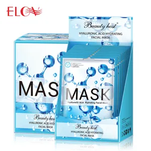 High Quality Natural Organic Hyaluronic Acid Hydrating Facial Mask 50g Cotton Sheet Large Size Private Label Face Sheet Mask