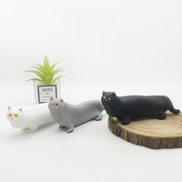 Jouets anti-stress les plus populaires en TPR, simulation d'animaux, chat, balle à pincer, décompression, jouets moelleux à presser pour enfants