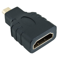Adaptateur convertisseur de prise HDMI vers Mini HDMI vers Micro HDMI HD Or Extension pour HDTV Tablette Caméra