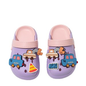 Chaussons décontractés pour enfants, sandales d'été en EVA à motif de dessin animé pour garçons, pantoufles d'intérieur pour enfants, sandales de plage pour filles, sandales de bain pour bébés - Product Image 1