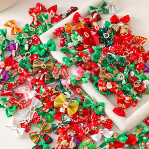 مجموعة إكسسوارات شعر للكلاب صديقة للبيئة بتصميم زهري أنيق مع قبعات للحيوانات الأليفة ومشابك معدنية وأربطة مطاطية لفصل الخريف - Product Image 5