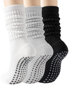 Không Trượt Dài Slouchy Scrunch Vớ Thể Thao Tập Luyện Grip Pilates Vớ Yoga Với Biểu Tượng Tùy Chỉnh - Product Image 5