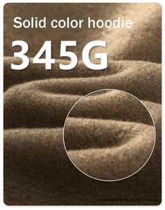 Sweat à capuche épais saisonnier d'automne à la mode pour hommes Sweat à capuche ample de <span class=keywords><strong>couleur</strong></span> unie pour hommes - Product Image 5