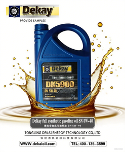 Lubrificante industriale Dekay-olio compressore completamente sintetico. Grado di viscosità SN5w-30 dimensioni dell'imballaggio: 1L e 4L. - Product Image 5