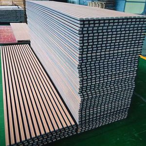 Échantillons Panneau acoustique en <span class=keywords><strong>bois</strong></span> à lattes MDF PET Panneau acoustique mural en <span class=keywords><strong>bois</strong></span> 3D Panneaux intérieurs en <span class=keywords><strong>bois</strong></span> pour murs - Product Image 5