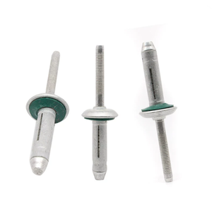 Rivets plats en aluminium à trois plis avec rondelles d'étanchéité en caoutchouc, rivets à expansion à trois points de fixation étanches - Product Image 1