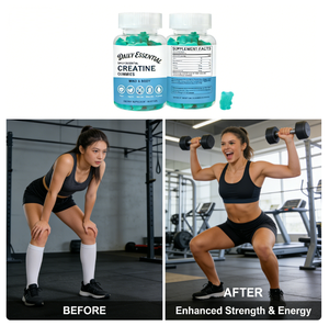 Gummies de créatine monohydrate <span class=keywords><strong>sans</strong></span> sucre 5000mg – Pré-entraînement, énergie, croissance musculaire, soutien des performances – Complément alimentaire – 60 unités - Product Image 3