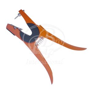 Aplicador de Etiquetas para Orejas de Aleación de Aluminio con Recubrimiento en Polvo y Cierre de Botón, Longitud Total de 9.56 Pulgadas, Otros Instrumentos Veterinarios - Product Image 1