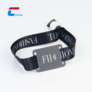 Bracelet en tissu RFID Fudan F08 1K imprimé en couleur pour événement sans espèces - Product Image 3