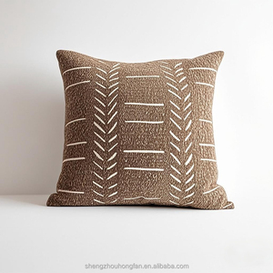 <strong>Brown</strong> Decorative <strong>Throw</strong> Pillow Covers ,Boho Farmhouse Cushion Cover, Soft Accent Pillowcase for Couch <strong>Sofa</strong> Living Room Home D&eacute;cor - Product Image 5