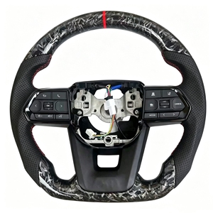 Volant en fibre de carbone forgé pour <span class=keywords><strong>Toyota</strong></span> Hilux Fortuner Camry Land Cruiser Corolla Hiace <span class=keywords><strong>Gt</strong></span> 86 Mark X Prado Supra Mk5 - Product Image 1