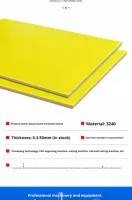 Lámina de Aislamiento Epoxi de Alta Resistencia Dieléctrica 3240, Material de Fibra de Vidrio de Tamaño Estándar G11 FR4 para Motor Eléctrico de Alto Voltaje