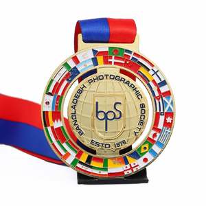 Medallas Personalizadas de Fábrica, Medallas de Metal de Aleación de Zinc de Alta Calidad, Esmalte Suave 3D 2D, Bandera Internacional, Medallas de Oro de Taekwondo - Product Image 1