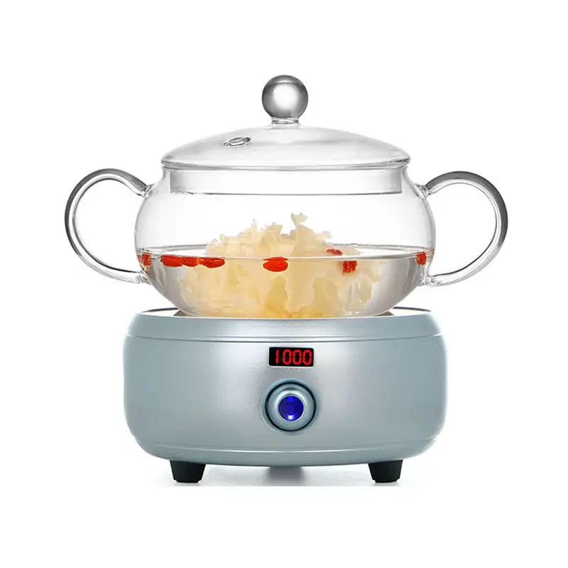 1.3L mini fire teapot clear double ears glass tea set soup & stock pots glass pots for cooking
