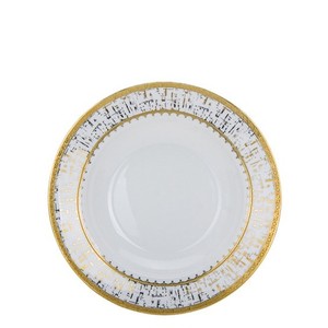 Service <span class=keywords><strong>de</strong></span> table en porcelaine sculptée à la main, style nordique créatif, bord doré, <span class=keywords><strong>8</strong></span>/10 pouces, 100 pièces pour mariage - Product Image 3