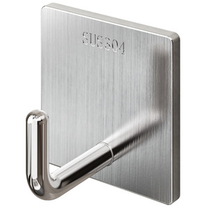 Stainless Steel <b>Adhesive</b> <b>Hook</b> 304 Heavy Duty Wall Mounted Towel <b>Hook</b> For Bathroom Kitchen Door Single <b>Hook</b> - Product Image 5