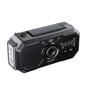 Radio de Emergencia Solar Jukaiwtec SCPJ233 AM FM Portátil con Manivela y Linterna LED para Senderismo y Camping - Product Image 1