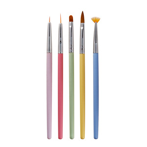 ชุดแปรงเพ้นท์เล็บรูปพัดขนาดเล็ก สำหรับไล่สี วาดเส้น และเพ้นท์เจลยูวี - Product Image 5