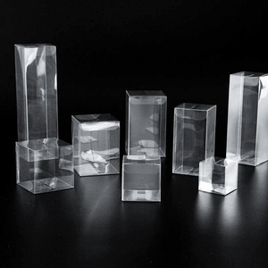 Boîte d'emballage en plastique PET transparente pliable en PVC pour l'impression, recyclable, pour l'affichage d'aliments ou de cadeaux, boîte rectangulaire d'emballage en gros - Product Image 3