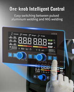 Machine de soudage multi-processus 20-270A IGBT 4-en-1 gaz/sans gaz pour aluminium, portable, nouvelle machine de soudage synergique à impulsions motorisées 2T - Product Image 6