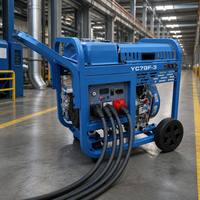 Générateur diesel Yuchai 7 kW YC7GF-3 8 kVA à prix d'usine, groupe électrogène diesel portable de type ouvert avec roues