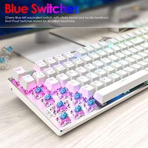 Z88 104-key Rgb Mechanical Gaming <b>Keyboard</b> with <b>Usb</b> Type-c Interface Full-key Anti-ghosting Compact Design Red Switches Z-88 - Product Image 5