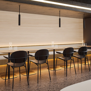 Silla de Comedor Nórdica de Hierro Forjado, Estilo Retro, Silla para Cafetería, Silla de Lujo Ligero para Sala de Estar - Product Image 2