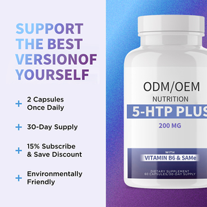 Ekstrak Herbal Vegan Label pribadi suplemen tidur berkualitas tinggi kapsul 5-<span class=keywords><strong>HTP</strong></span> - Product Image 2