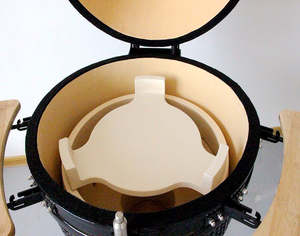 Plaque de conversion <span class=keywords><strong>en</strong></span> céramique Kimstone pour <span class=keywords><strong>barbecue</strong></span>, déflecteur de chaleur, grille, <span class=keywords><strong>pierre</strong></span> à pizza pour fumoir, pour grills Kamado de 16 à 24 pouces, cuisine extérieure - Product Image 5