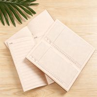Carnet relié à la colle froide, lignes quadrillées personnalisées, pages à points, agenda, planificateur, usage scolaire et professionnel