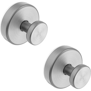 Iron Vacuum Suction Clothes Hook <b>Wall</b>-<b>Mounted</b> Punch-Free Bathroom Door Hanger with Flexible Design and Reusable Sticky Holder - Product Image 4