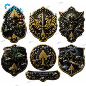 Pièce de monnaie commémorative personnalisée de la Marine des Forces Spéciales, de l'USAF et du USMC, du Commandement des Opérations Spéciales Aéroportées, pour les Vétérans de la Sine Pari et les Vétérans de la Spear. - Product Image 4