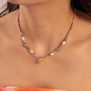 韓国風トレンドパンクジュエリーネックレス 316Lステンレス鋼 18K金メッキ 防水 エレガントファッションアクセサリー - Product Image 4