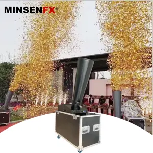 Stage confetti machine dmx paper co2 confetti blow machine for wedding party electric dj wedding confetti cannon shooter