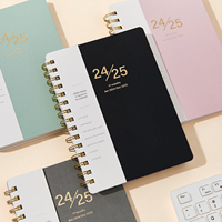 Promotion : Carnets à spirale personnalisés en gros, agenda A5, journal, planificateur quotidien, hebdomadaire, mensuel, 80 feuilles